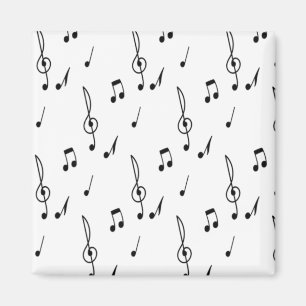 Imã nota de música Padrão Tema Música Tema Clef