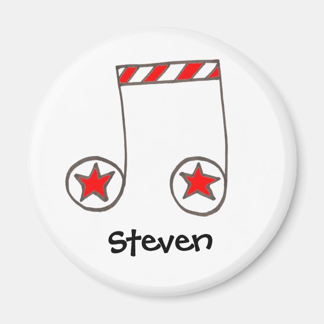 Imã Nota Musical em Estrela (Frente)