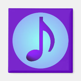 Imã Nota Musical Simplesmente Elegante Roxo Azul