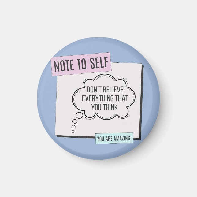 Imã Nota para si próprio - Não acredito (Frente)