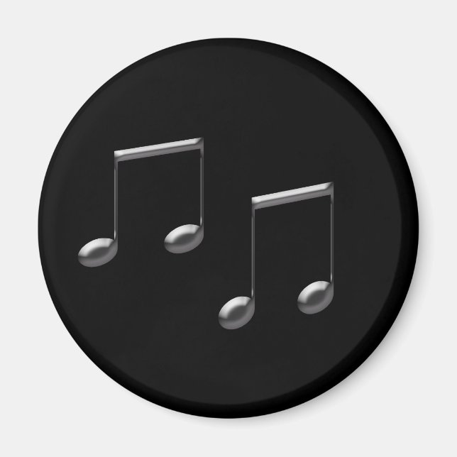 IMÃ NOTAS DE MÚSICA DE VIDRO (Frente)