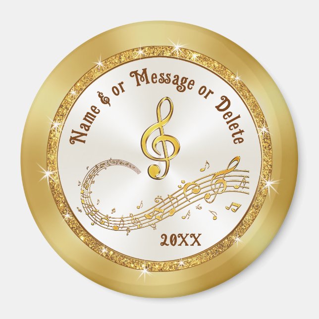 Imã Notas de Música Magnets, Favoritos para festas Mus (Frente)