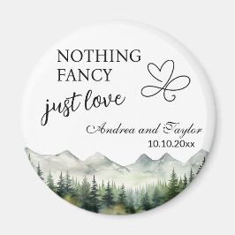 Imã Nothing Fancy Just Love Elegant Wedding favor