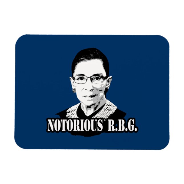 Ímã Notório R.B.G. - Ruth Bader Ginsburg (Horizontal)