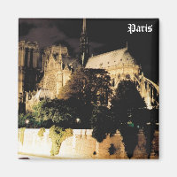Notre Dame à noite. Paris, França.
