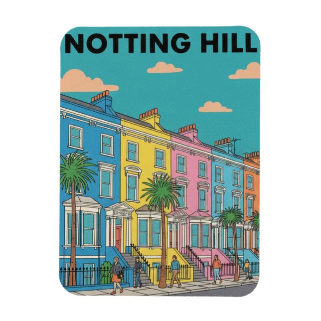 Ímã Notting Hill Londres (Vertical)