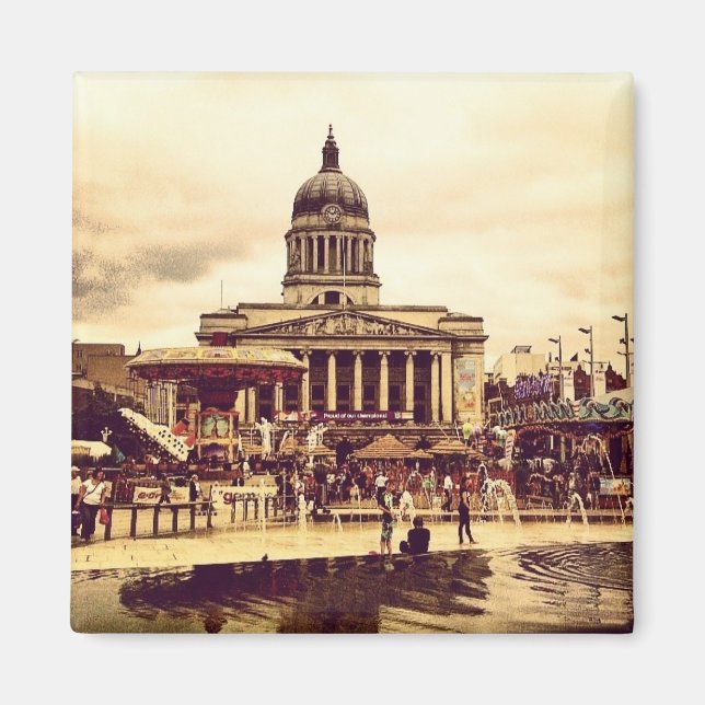 Imã Nottingham Market Square Magnet (Frente)