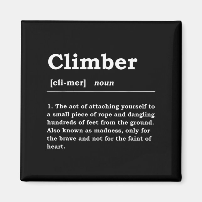 Imã Noun Boulderin Rock Climber Mou (Frente)