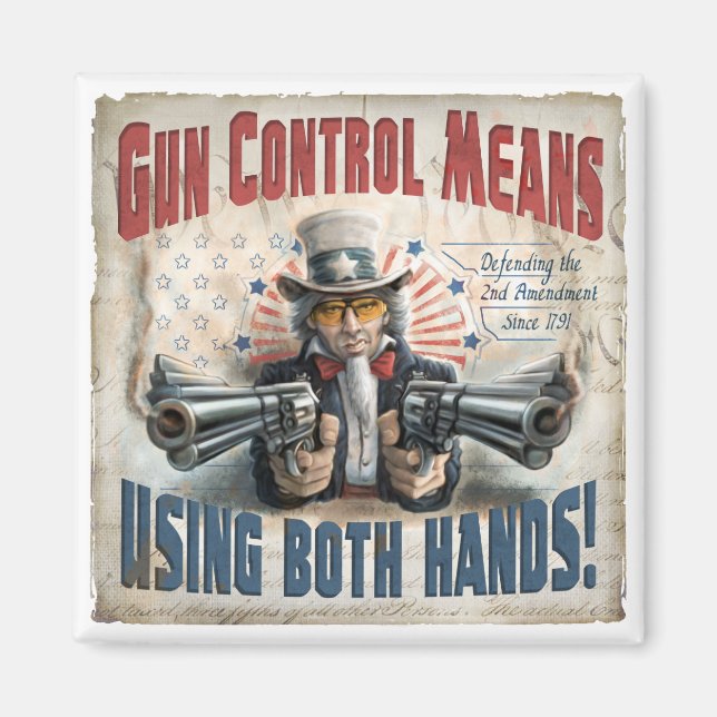 Imã Nova Arte de Direitos de Arma (Frente)