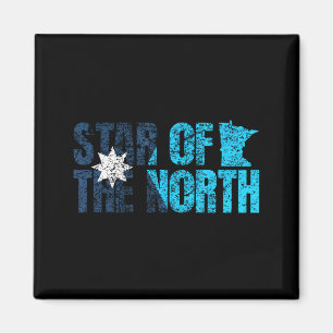 Imã Nova Bandeira do Estado de Minnesota Mn Estrela do