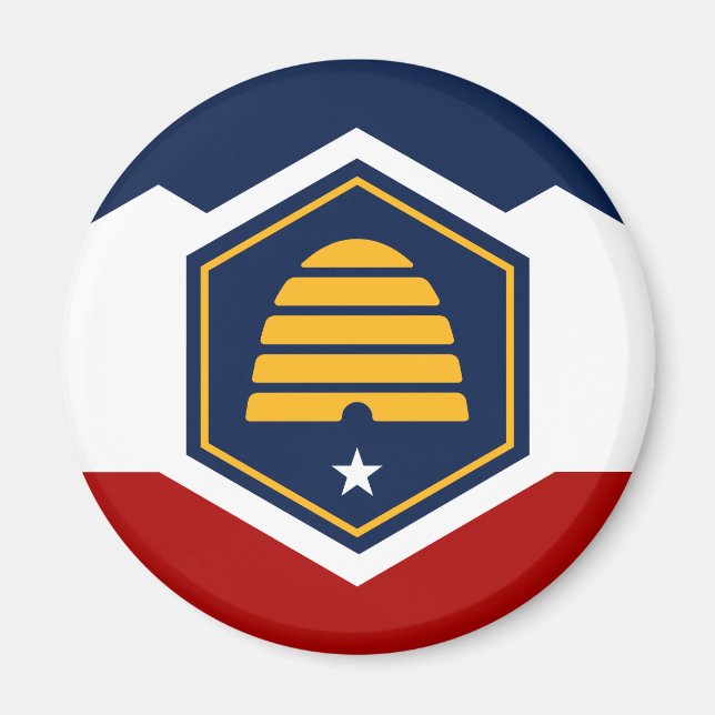 Imã Nova bandeira do Estado de Utah (Frente)