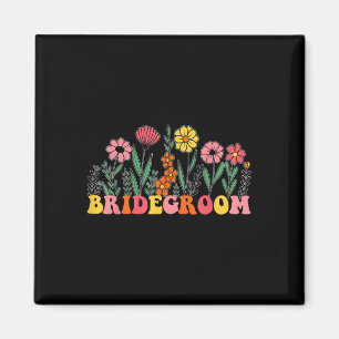 Imã Nova Bridegroom Wildflower Primeiro Aniversário &a