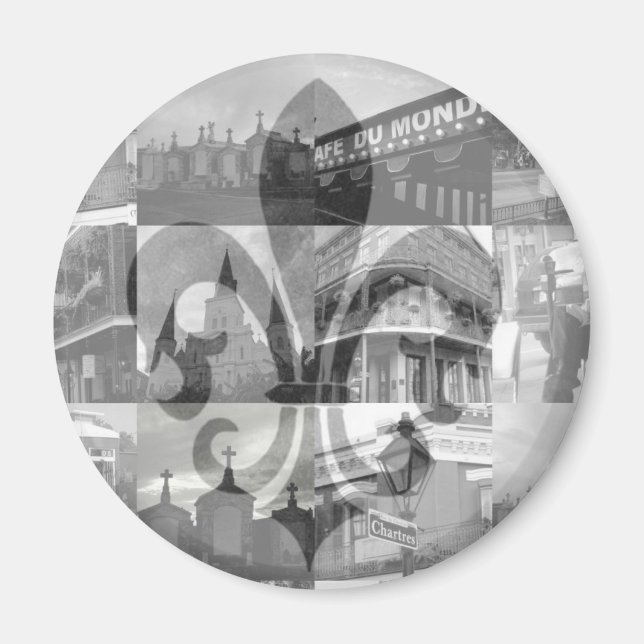 Imã Nova Colagem Orleans [Magnet] (Frente)