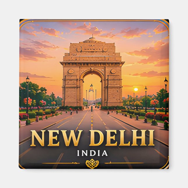 Imã Nova Deli Capital da Índia Descoberta 🕌 (Frente)