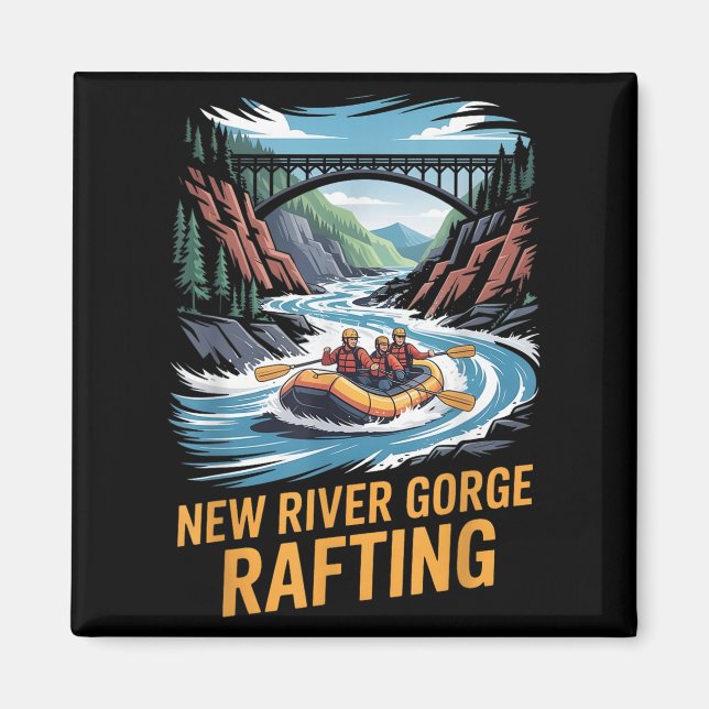 Imã Nova Garganta do Rio Rafando Whitewater Kayak ao a (Frente)