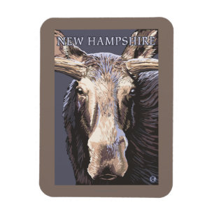 Ímã Nova HampshireMoose Aproximada