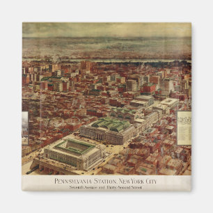 Imã Nova Iorque da estação de Pensilvânia em 1910