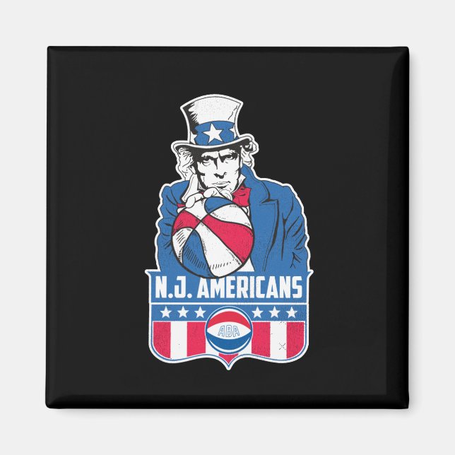 Imã Nova Jersey Americanos Basquete Tio Sam (Frente)