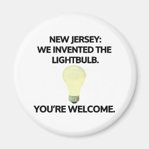 Imã Nova Jersey: Inventamos a lâmpada.