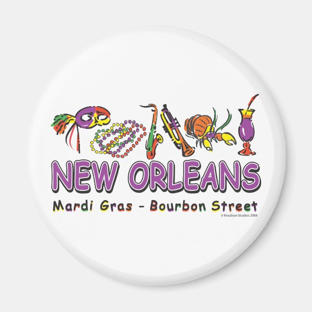 Imã Nova Orleans-Divertida- (Frente)