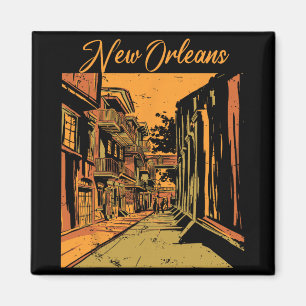 Imã Nova Orleans Louisiana Lembrança Rua Bourbon