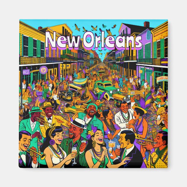 Imã Nova Orleans, Pessoas Louisiana se divertindo (Frente)