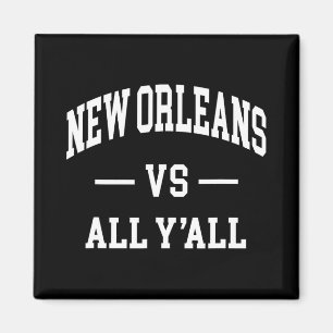 Imã Nova Orleans Vs Todos Vocês - Design Retrô - Clic
