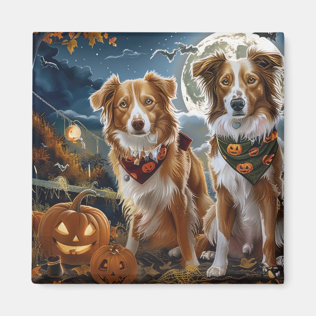 Imã Nova Scotia Halloween Assustador (Frente)