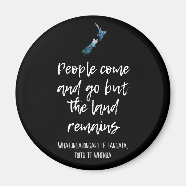 IMÃ NOVA TERRA DA ZELÂNDIA PERMANECE PAUA (Frente)