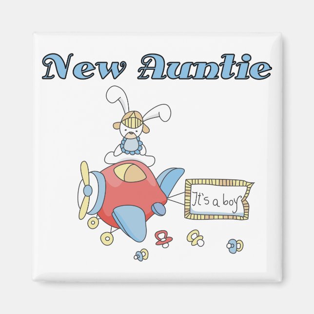 Imã Nova tia - Camisetas e presentes de avião (Frente)