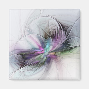 Imã Nova Vida, Arte Fantasia Abstrata Colorida Fractal