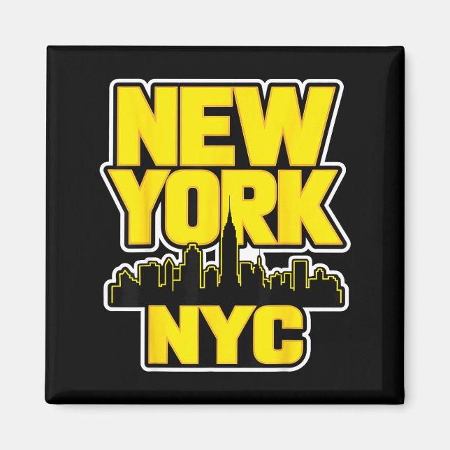 Imã nova york cidade skyline bronx queens manhattan es (Frente)