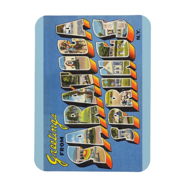 Ímã Nova York, Saratoga Primavera Magnet (Vertical)