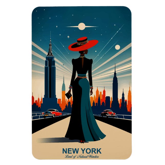 Ímã Nova York: Terra dos Maravilhas Naturais Flexível (Vertical)