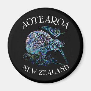 IMÃ NOVA ZEALAND KIWI E FERN PAUA
