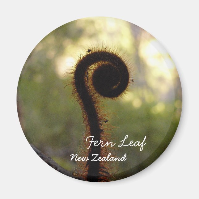 Imã Nova Zelândia, Aotearoa, Fern Leaf (Magnet) (Frente)