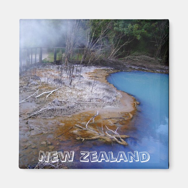 Imã Nova Zelândia, Cores da Natureza (Imã de geladeira (Frente)