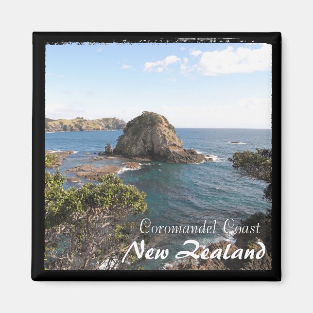 Imã Nova Zelândia, Costa de Coromandel, Ilha (Magnet) (Frente)