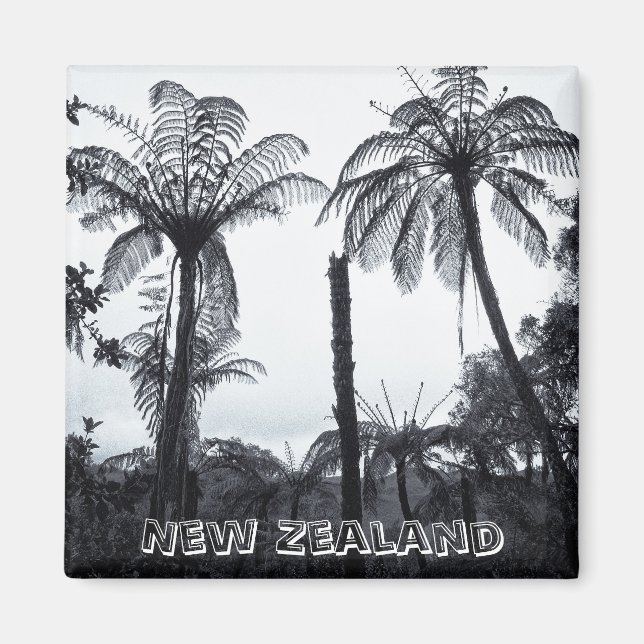 Imã Nova Zelândia, Floresta Fern (Imã de geladeira) (Frente)