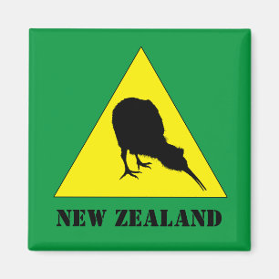 Imã Nova Zelândia, Kiwi Bird & No Flying Zone /Aotear