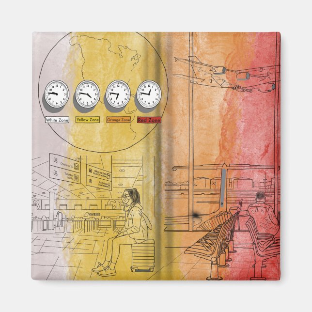 Imã Novas rotas de Viagem (Frente)