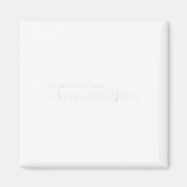 Imã Novelty Badminton Team (Frente)