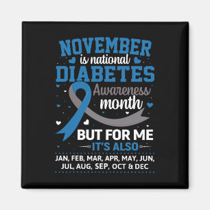 Imã Novembro É Consciência Da Diabetes Mês Azul E Cinz