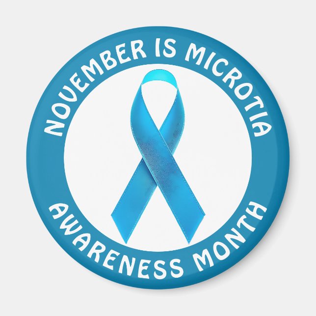 Imã Novembro é o Mês de Conscientização sobre Microtia (Frente)
