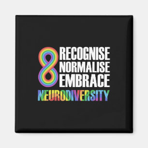 Imã Novidade Neurodiversidade Rainbow Infinity Autism