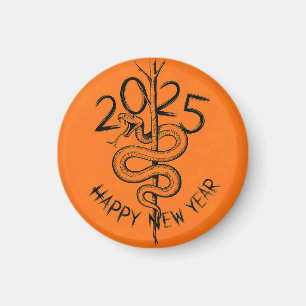Imã Novo ano chinês do Cobra de Wooden 2025