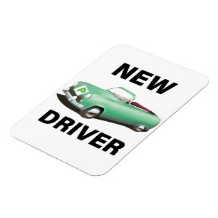 Ímã Novo condutor de carro provisório