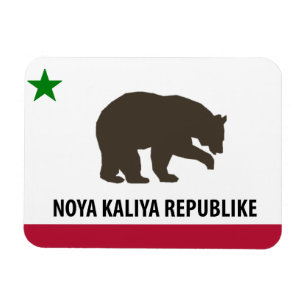 Ímã novo da bandeira da república de Califórni