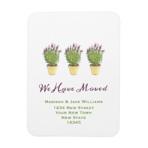 Ímã Novo endereço legante Anúncio de mudança