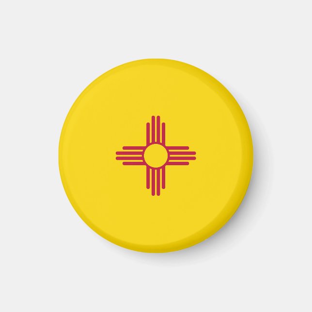 Imã Novo Estado do México Bandeira EUA (Frente)